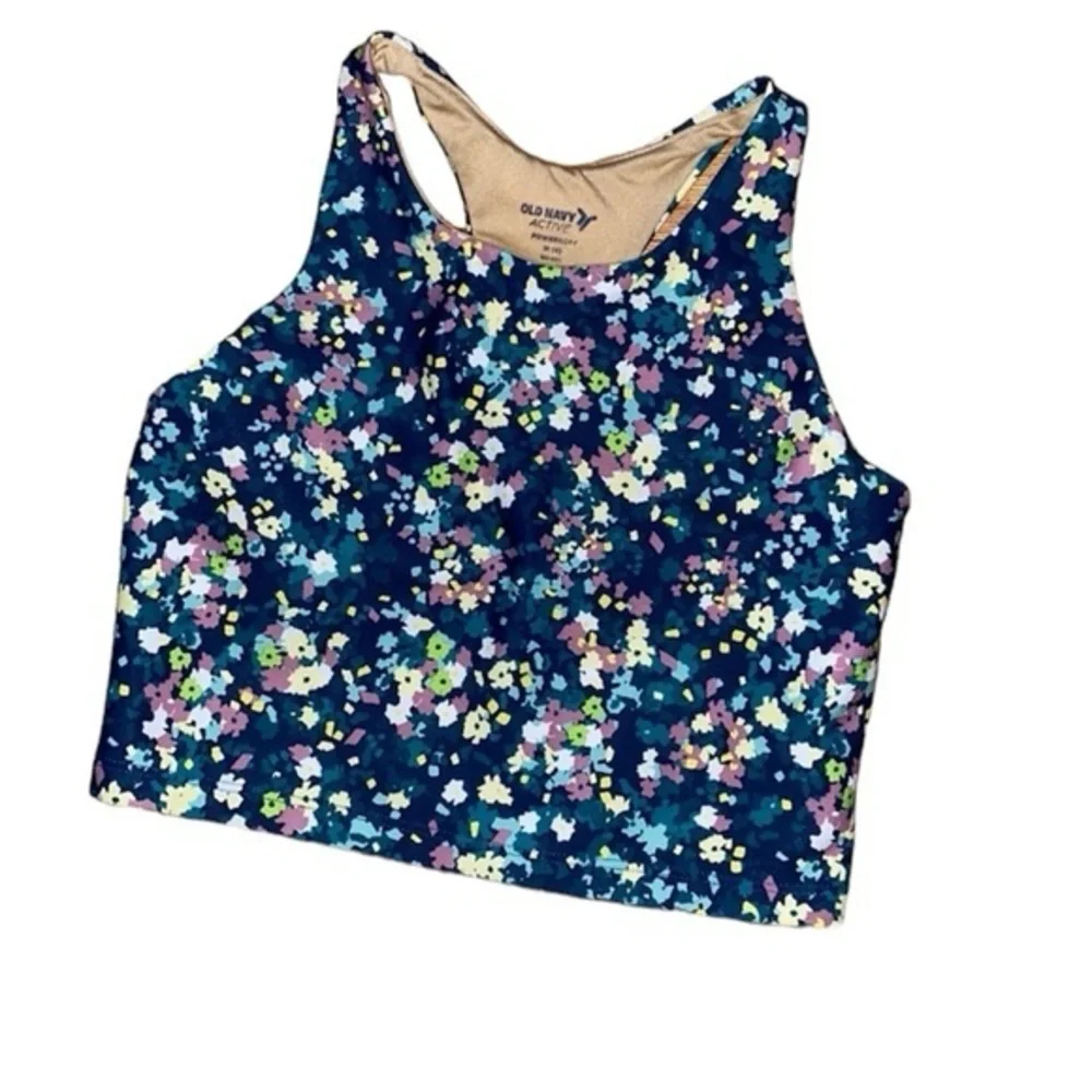 Old Navy active girls floral sports bra tank